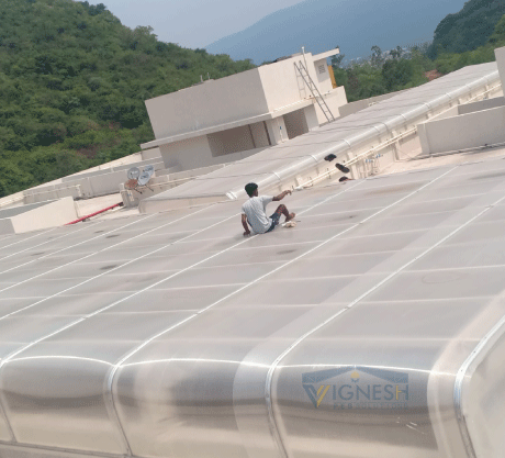 Glass Roofing Sheet construction